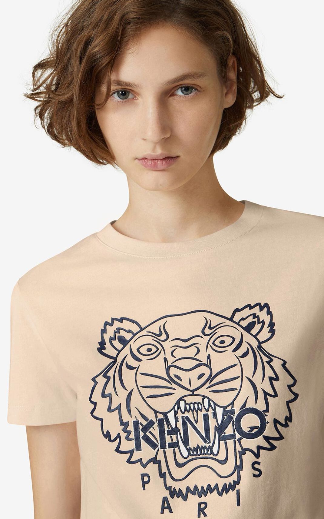 Kenzo Tiger Tişört Bayan Pembe | 5902-OSBLY